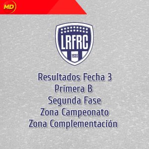 Resultados Fecha 3, Primera B LRFRC